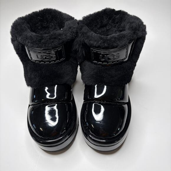 UGG Chillapeak Black Patent Boots 6 - Picture 3 of 7